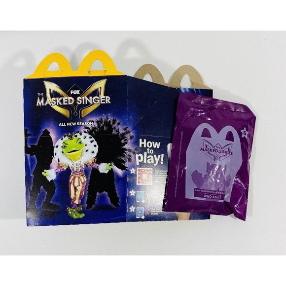 McDonalds Happy Meal Toy & Box The Masked Singer #6 Yeti Sealed Kids Reality - Picture 10 of 10